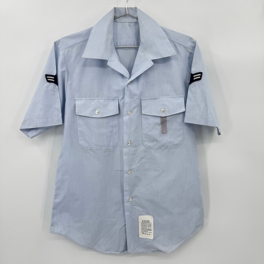 Vintage U.S. Air Force Airman First Class Uniform Shirt Airplane Pilot Medium